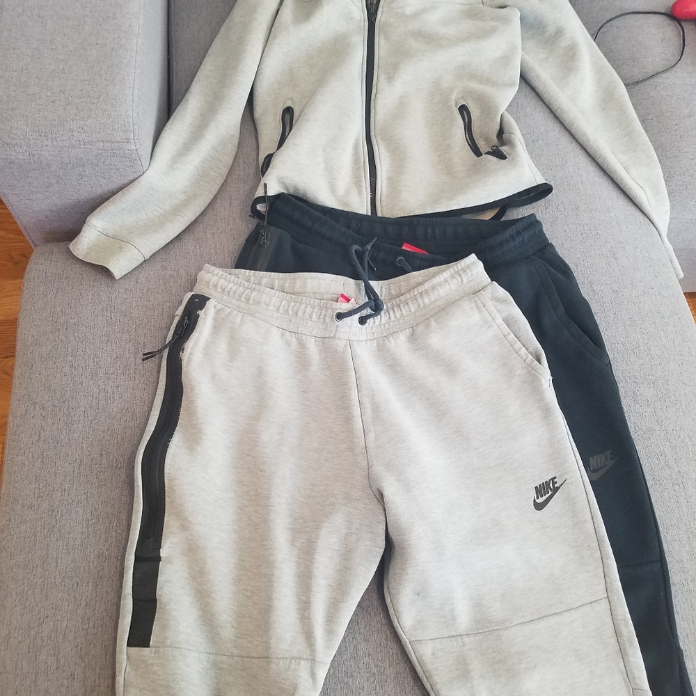 Nike Tech Fleece joggers and zip up jacket